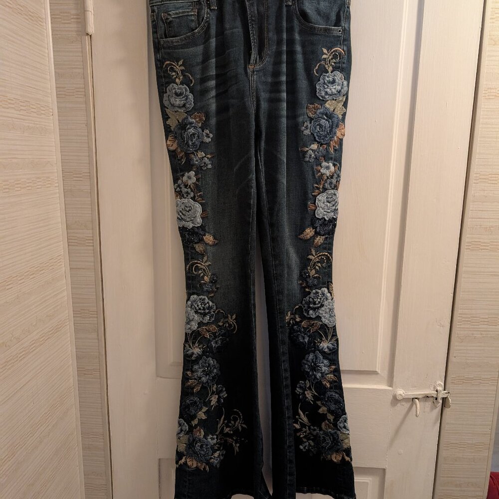 Driftwood Embroidered Jeans